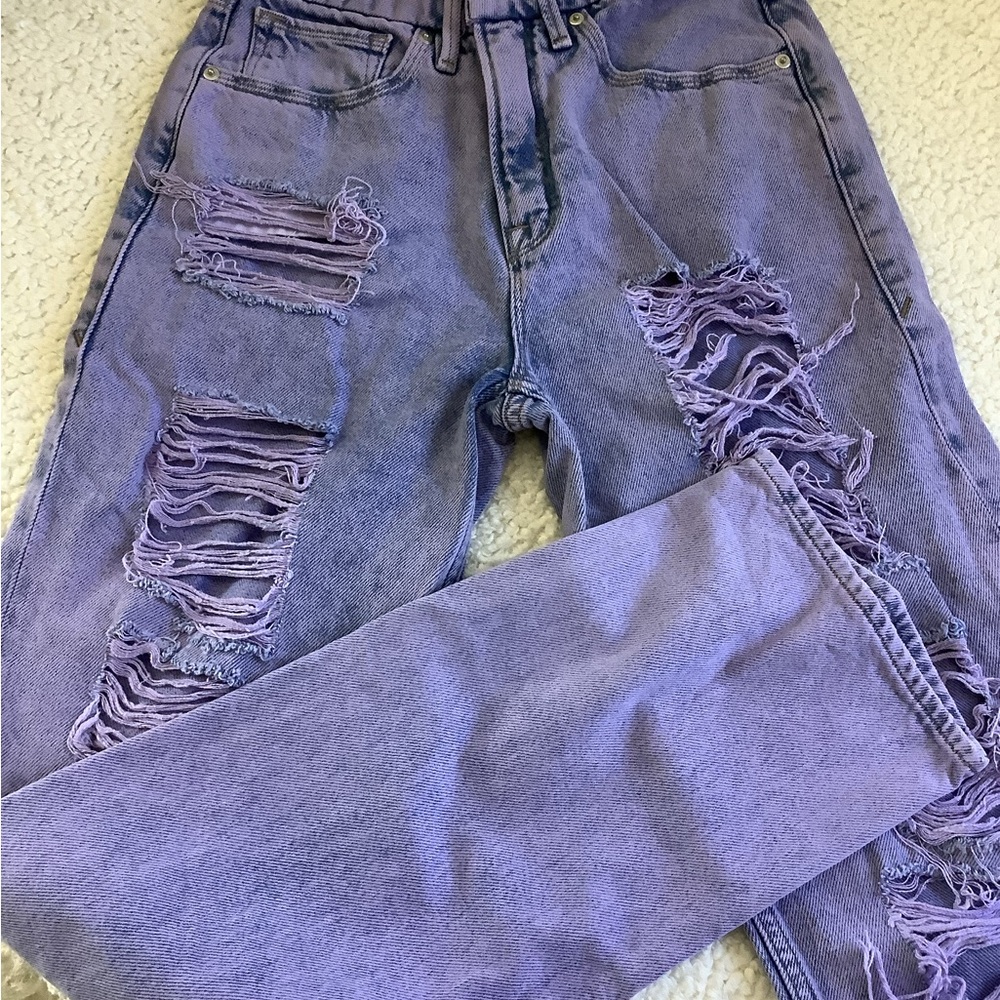 Good American Extreme Ripped Jeans 00-24 - Picture 2 of 4